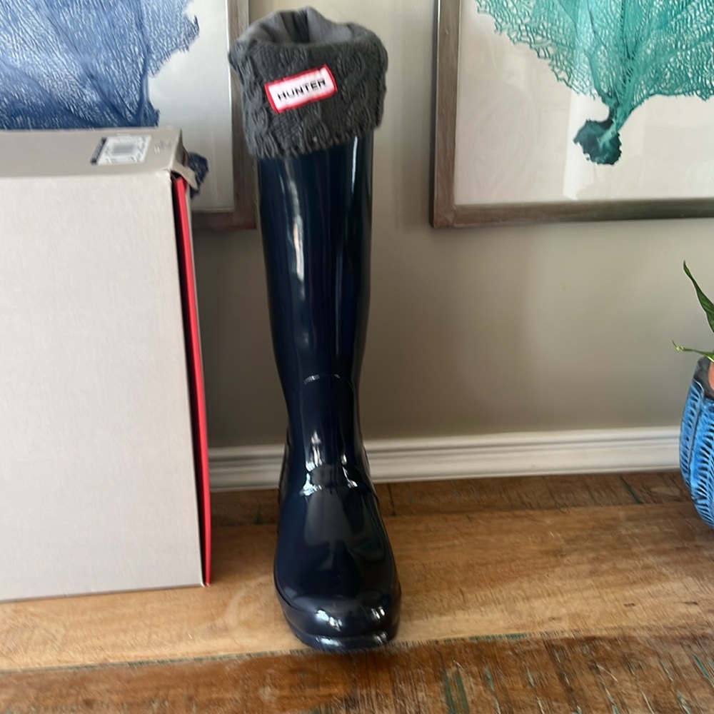 Hunter boots with liner
